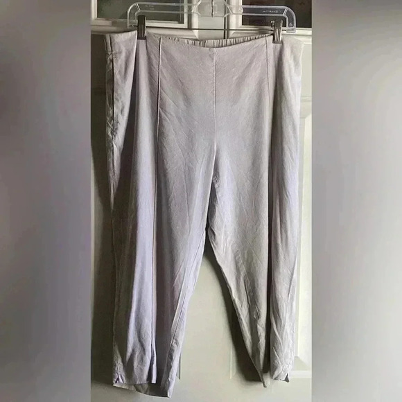 J. Jill Oatmeal Linen Blend stretch Capri Pants Size Medium/ P - Picture 1 of 8